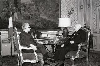 Incontro del Presidente della Repubblica Giovanni Leone con il Maestro Giorgio De Chirico