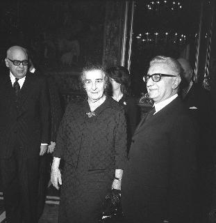 Incontro del Presidente della Repubblica Giovanni Leone con la Signora Golda Meir, Primo Ministro di Israele