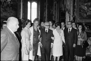 Il Presidente della Repubblica Giovanni Leone e la Signora Vittoria Leone ricevono in udienza una rappresentanza del Rotary Club di Caserta
