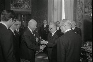 Il Presidente della Repubblica Giovanni Leone riceve in udienza S.A.E.  Fra Angelo de Mojana di Cologna Gran maestro del Sovrano Militare Ordine di Malta