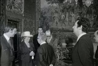 Incontro del Presidente della Repubblica Giovanni Leone con Peter Nichols Presidente del Consiglio Direttivo dell'Associazione del la Stampa Estera in Italia