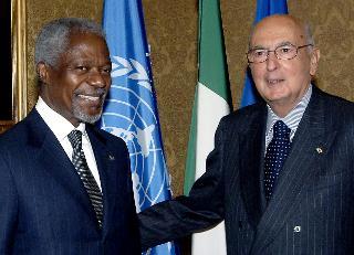 Incontro con il Segretario generale delle Nazioni Unite, S.E. il Signor Kofi ANNAN