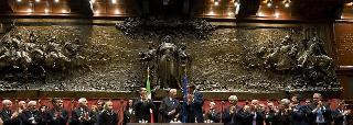 Palazzo Montecitorio - Intervento alla Seduta comune del Parlamento in occasione dell'apertura delle celebrazioni del 150° anniversario dell'Unità d'Italia