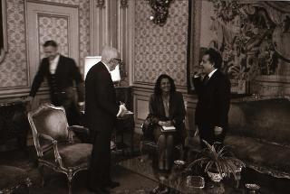 Il Presidente della Repubblica Sandro Pertini riceve la visita di Abdelmushin Al-Sudeary,  Presidente uscente del Fondo Internazionale per lo Sviluppo Agricolo