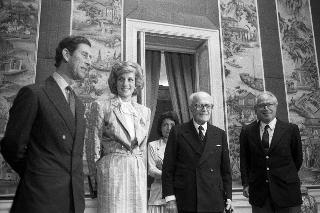 Incontro del Presidente della Repubblica Sandro Pertini con le Loro Altezze Reali il Principe Carlo e la Principessa Diana del Galles