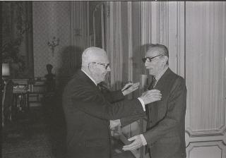 Il Presidente della Repubblica Sandro Pertini incontra Eduardo De Filippo