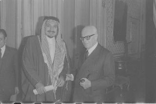 Incontro del Presidente della Repubblica Sandro Pertini con il Principe Talal Bin Abdul Aziz, fratello del Re dell'Arabia Saudita