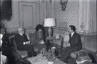 Incontro del Presidente della Repubblica Sandro Pertini con con l'erede al trono del Regno Hascemita di Giordania, Sua Altezza Reale il Principe Hassan Ben Talal