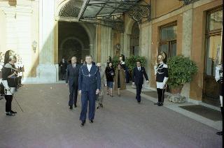 Arrivo al Quirinale del Presidente della Repubblica Francese Valéry Giscard d'Estaing