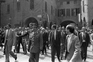 Intervento del Presidente della Repubblica Sandro Pertini alla celebrazione del MAK 100 del 163° Corso &quot;Lealtà&quot; dell'Accademia Militare di Modena
