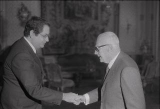 Incontro del Presidente della Repubblica Sandro Pertini con Jaime Gama, Ministro degli Affari Esteri della Repubblica del Portogallo.