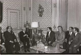 Incontro del Presidente della Repubblica Sandro Pertini con Carlo Tognoli, Sindaco di Milano e la Giunta Municipale