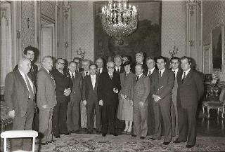 Incontro del Presidente della Repubblica Sandro Pertini con Carlo Tognoli, Sindaco di Milano e la Giunta Municipale