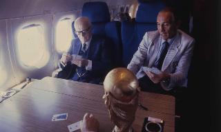 Il Presidente della Repubblica Sandro Pertini a Madrid, in visita in forma privata a Madrid (Spagna), per l'incontro di calcio della finale della Coppa del Mondo 1982 (11-12 luglio 1982)
