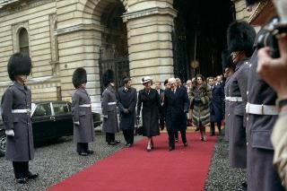 Visita ufficiale del Presidente della Repubblica Sandro Pertini in Gran Bretagna, a Londra, in occasione della Mostra &quot;Il genio di Venezia&quot; (22-24 febbraio 1984)