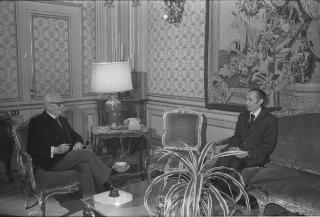 Incontro del Presidente della Repubblica Sandro Pertini con Ben Yahia Ministro degli Affari Esteri della Repubblica Algerina Democratica e Popolare