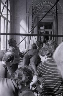 Lavori per l'allestimento dell'esposizione dei Bronzi di Riace al Quirinale (29 giugno-2 luglio 1981)