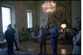 Il Presidente della Repubblica Sandro Pertini in occasione del suo compleanno