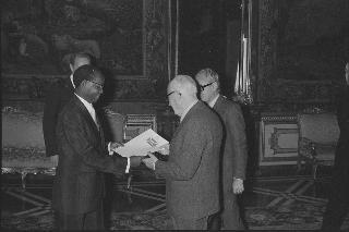 Sua Eccellenza Terence Nsanze, nuovo Ambasciatore della Repubblica di Burundi: presentazione Lettere Credenziali