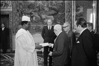 Sua Eccellenza Dermane Ali, nuovo Ambasciatore della Repubblica del Togo: presentazione Lettere Credenziali.