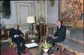 Il Presidente della Repubblica Sandro Pertini riceve la visita di congedo dell'ambasciatore Marcello Guidi
