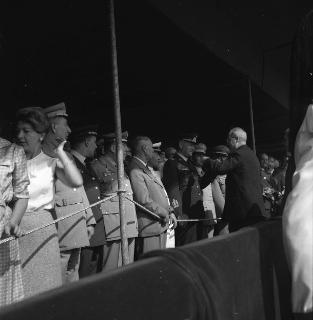 Il Presidente della Repubblica Giuseppe Saragat sulla nave Andrea Doria in viaggio per la visita di Stato in America Latina (12-15 settembre 1965)