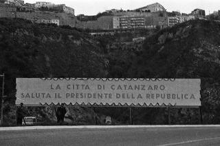 Arrivo alla città di Catanzaro del Presidente della Repubblica Giuseppe Saragat durante la sua visita ufficiale in Calabria