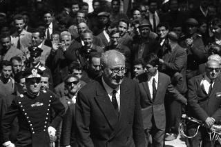 Arrivo alla città di Catanzaro del Presidente della Repubblica Giuseppe Saragat durante la sua visita ufficiale in Calabria