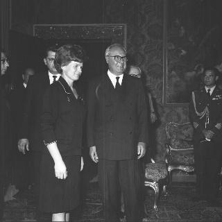Il Presidente della Repubblica Giuseppe Saragat riceve in udienza la cosmonauta Valentina Tereskova