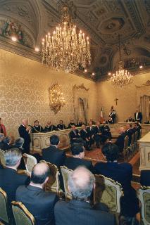 Il discorso del Presidente Oscar Luigi Scalfaro  al quarantesimo anniversario della Corte costituzionale. 4 giugno 1996