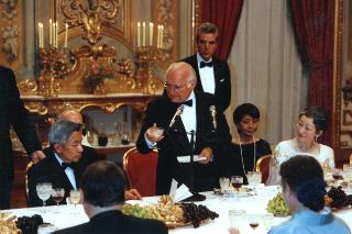 Visita di Stato dell'Imperatore del Giappone, Akihito, e dell'Imperatrice Michiko, 3-9 settembre 1993 . Pranzo al Quirinale