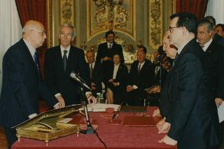Il giuramento I governo Prodi. 18 maggio 1996