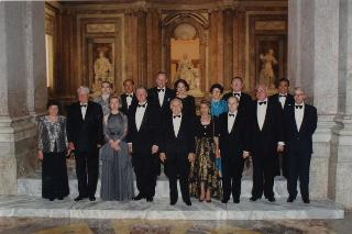 Vertice del G7 a Napoli. Pranzo offerto dal Presidente della Repubblica Oscar Luigi Scalfaro nella Reggia di Caserta in onore dei partecipanti