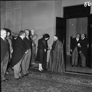 Il Presidente della Repubblica Antonio Segni riceve in udienza i Padri Conciliari partecipanti al Concilio Ecumenico Vaticano II