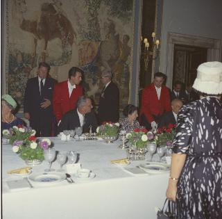 Udienza e colazione offerta dal Presidente della Repubblica Antonio Segni e dalla Signora Segni in onore del Vice Presidente degli Stati Uniti d'America e della Signora Johnson durante la loro visita ufficiale in Italia