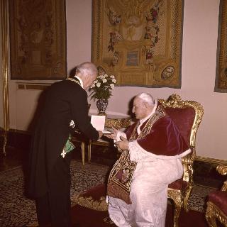 Visita ufficiale Sua Santità Papa Giovanni XXIII al Presidente della Repubblica Antonio Segni